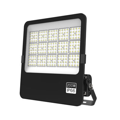 ไฟสปอร์ตไลท์ LED อลูมิเนียมกลางแจ้ง 200W พร้อมตัวเรือนสีดำ